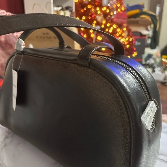 Coach Loved leather twin turnlock Brown and Black Women's Bag shoulder - Picture 6 of 11